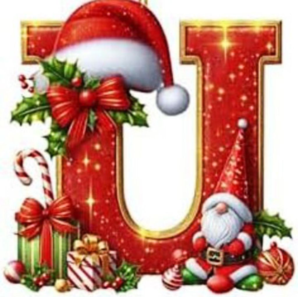 Rote Initialen-Weihnachtsbaumkugeln, personalisierter 2D-Acryl-Gnom-Monogramm-Anhänger mit Weihnachtsmannmütze, 26 Buchstaben, Weihnachtsbaumschm...