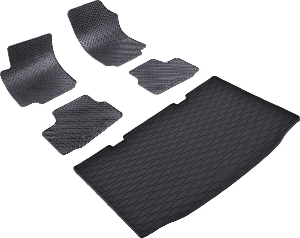 Z550886 Kofferraumwanne+Fußmatten passend für Skoda Citigo Schrägheck Hatchback 5türer 2011-2020