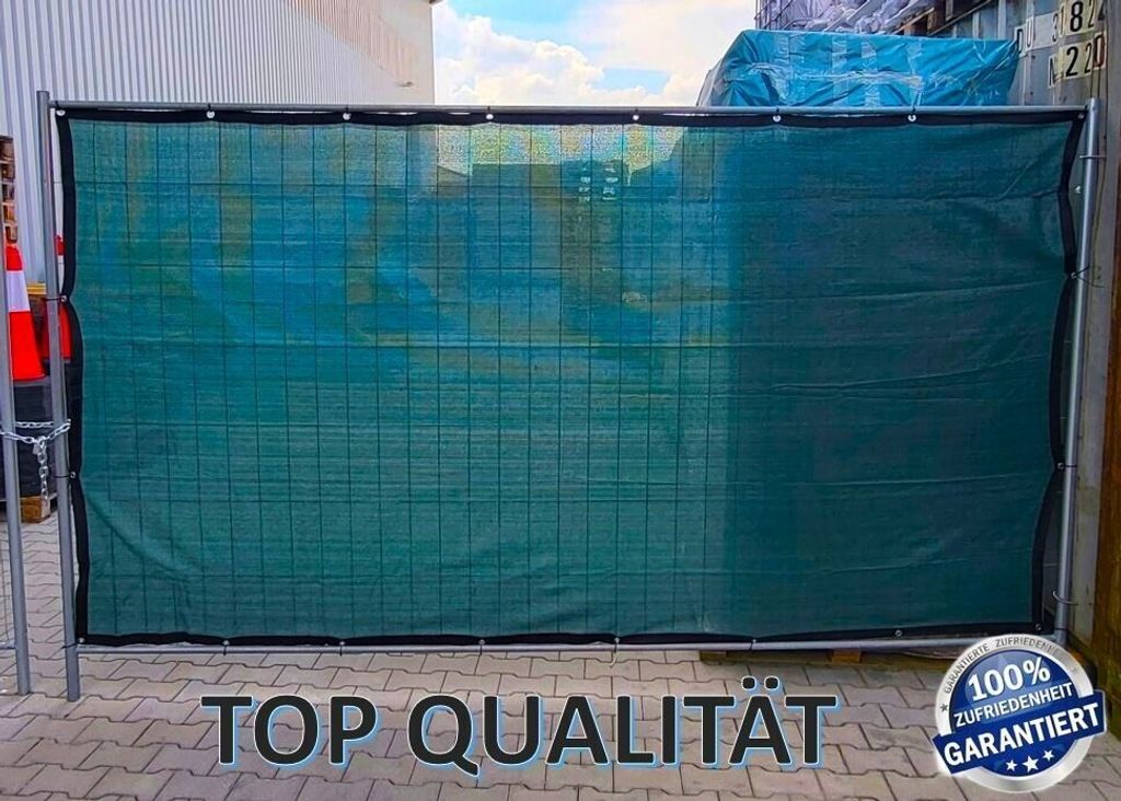 Bauzaunnetz 1,80 x 3,40 Meter Sichtschutz Bauzaun Netz Produktbild 