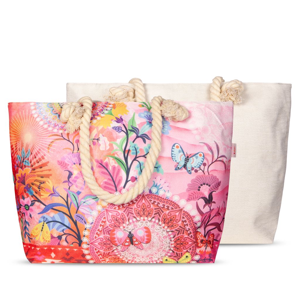 Bag HIP 43x60 cm - mandalas and flowers