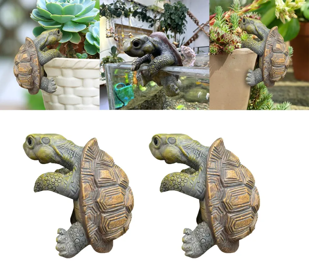 Mini Tortue Décorative pour Balcon et Terrasse - Décoration Extérieure