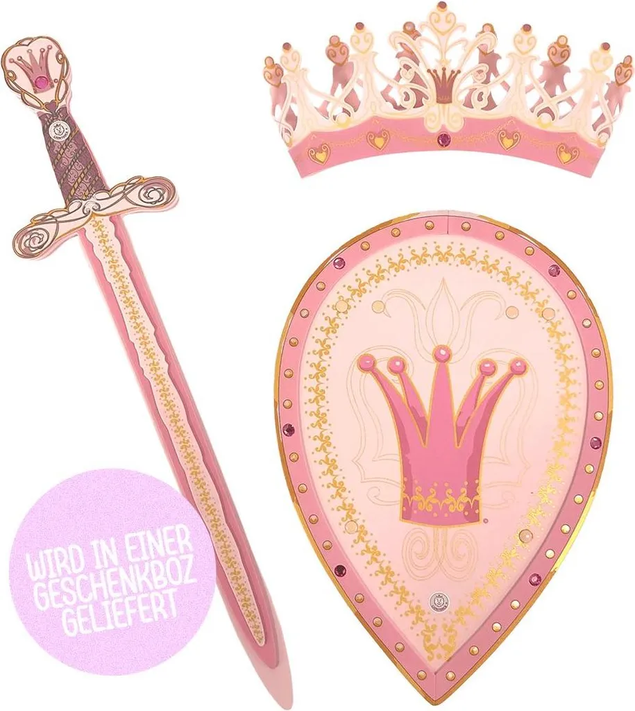 Panoplie Reine Rose anti-déchirure avec accessoires de jeu sûrs