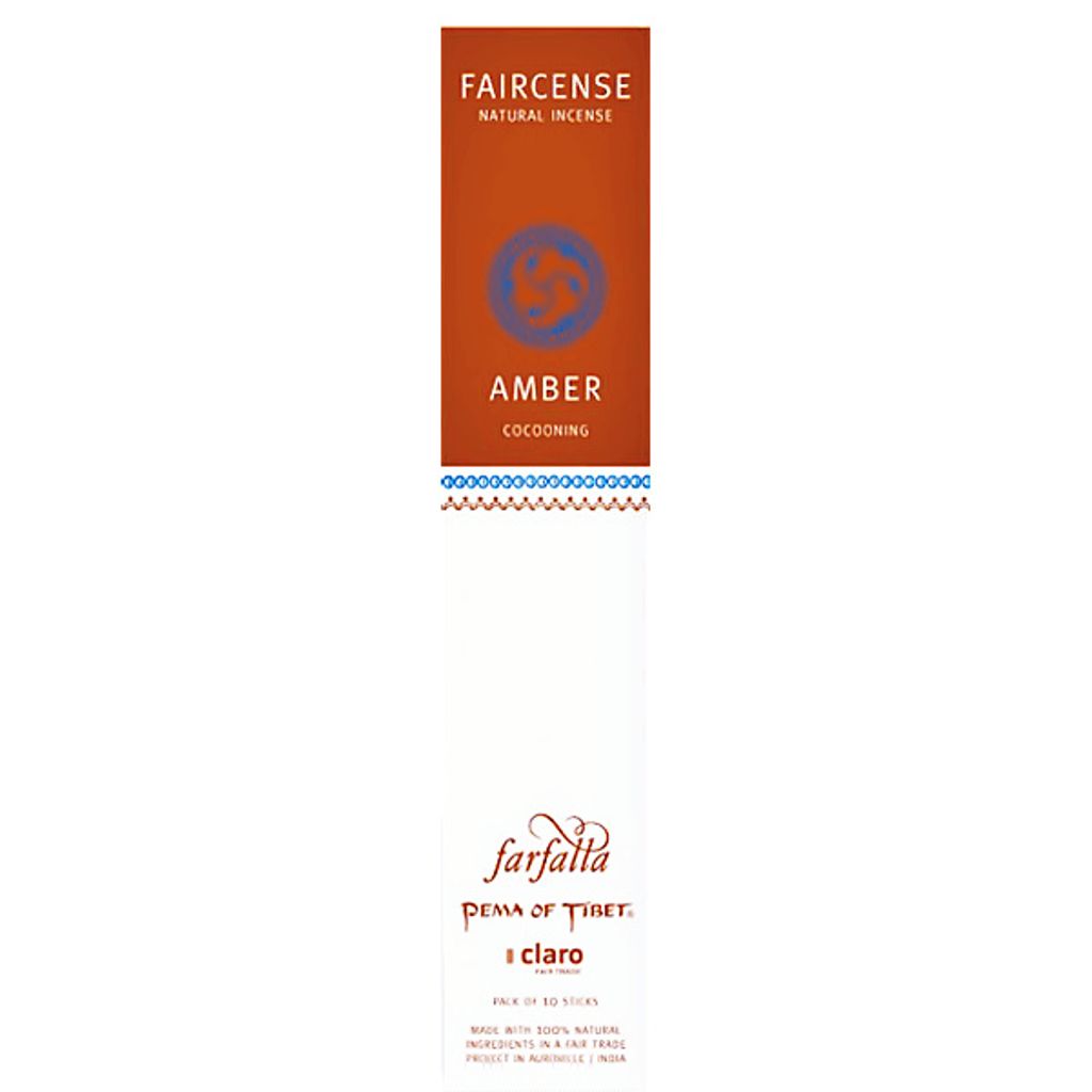 Farfalla Amber / Cocooning, Faircense Räucherstäbchen Bio 15g