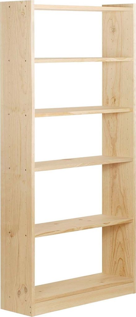 Bücherregal gala 6 Fachböden aus 80cm massivem Kiefernholz astigarraga