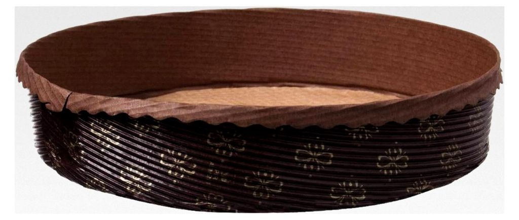 600 Einwegbackformen aus silikonisiertem Papier für Apfelkuchen, rund Ø185mm, 35mm hoch