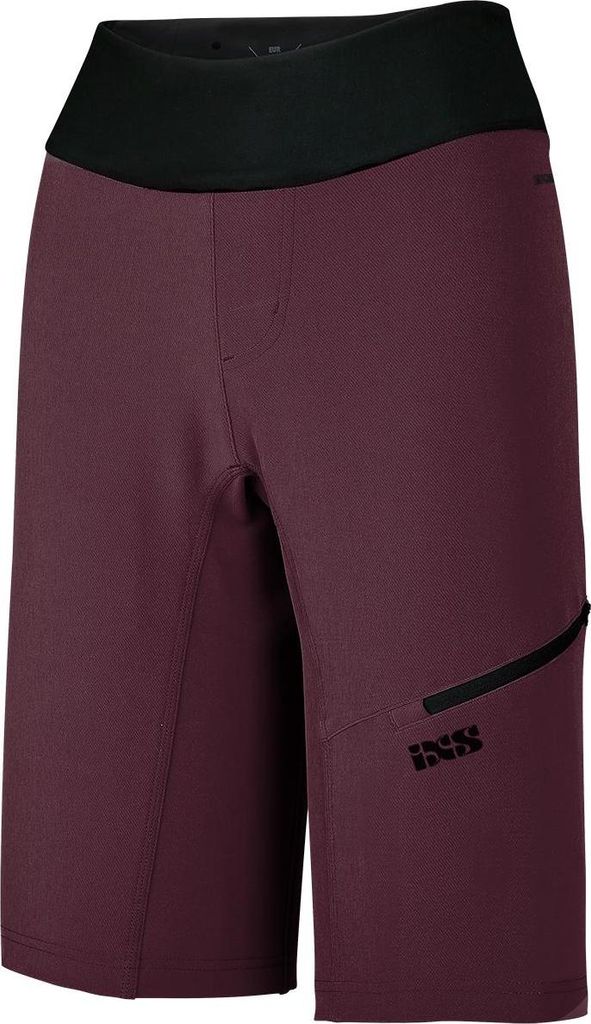 iXS Damen Fahrradshorts Carve Hip-Hugger , Raisin - Violett, 42
