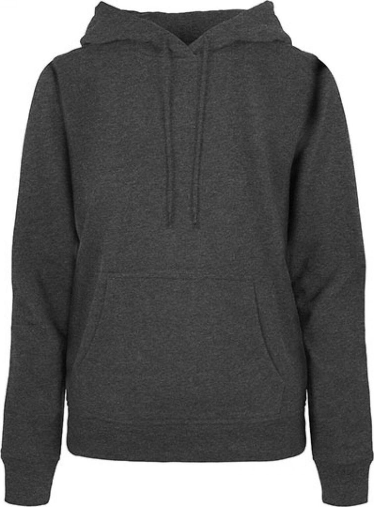 Build Your Brand Basic BB007 | LadiesŽ Basic Hoody Regular Fit Kängurutasche - Farbe: Charcoal - Größe: L