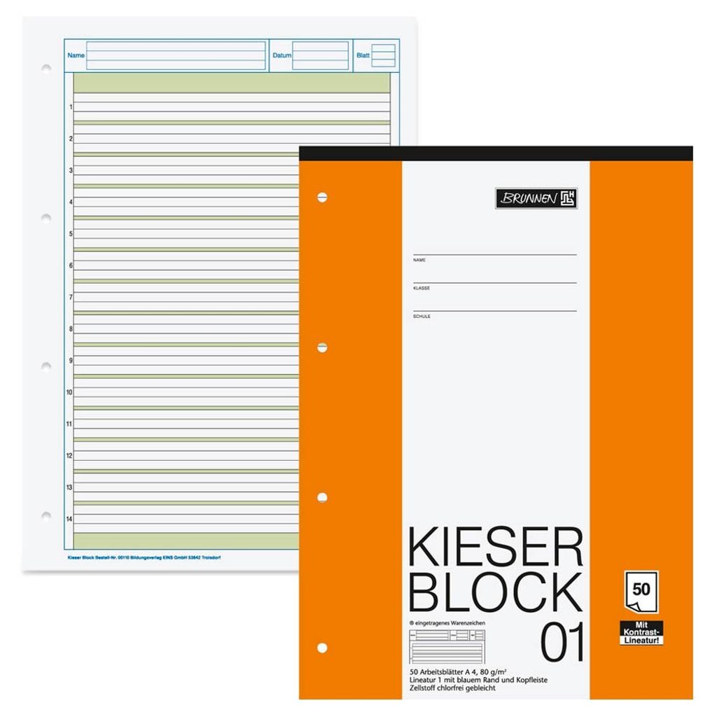 A product shot of a notebook and loose-leaf paper.