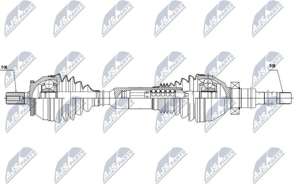 Solution Vibrations XC90 Arbre d'entraînement OE 30651437 NTY Neuf