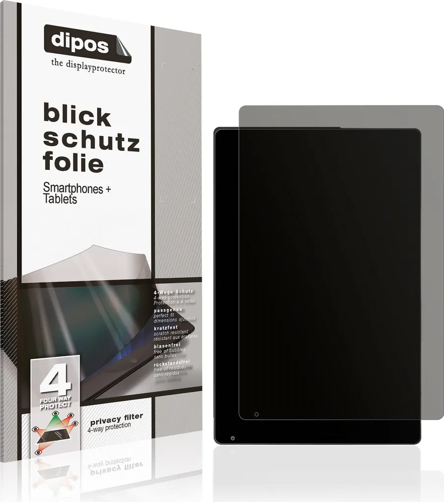 Filtro Privacy dipos 4-Way per Tablet Ainmel 10 Zoll (Modello 2025)