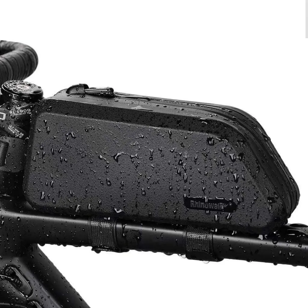 Sacoche de cadre vélo 1.5L noire étanche - Idéal Bikepacking et Vélotaf