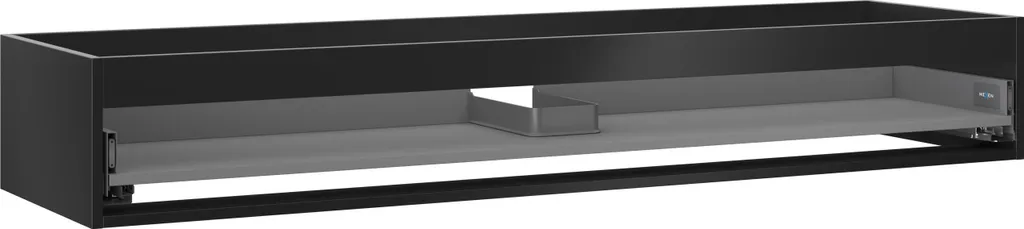 Grand Caisson de meuble 160 cm Noir Mat, tiroir à fermeture douce Mexen