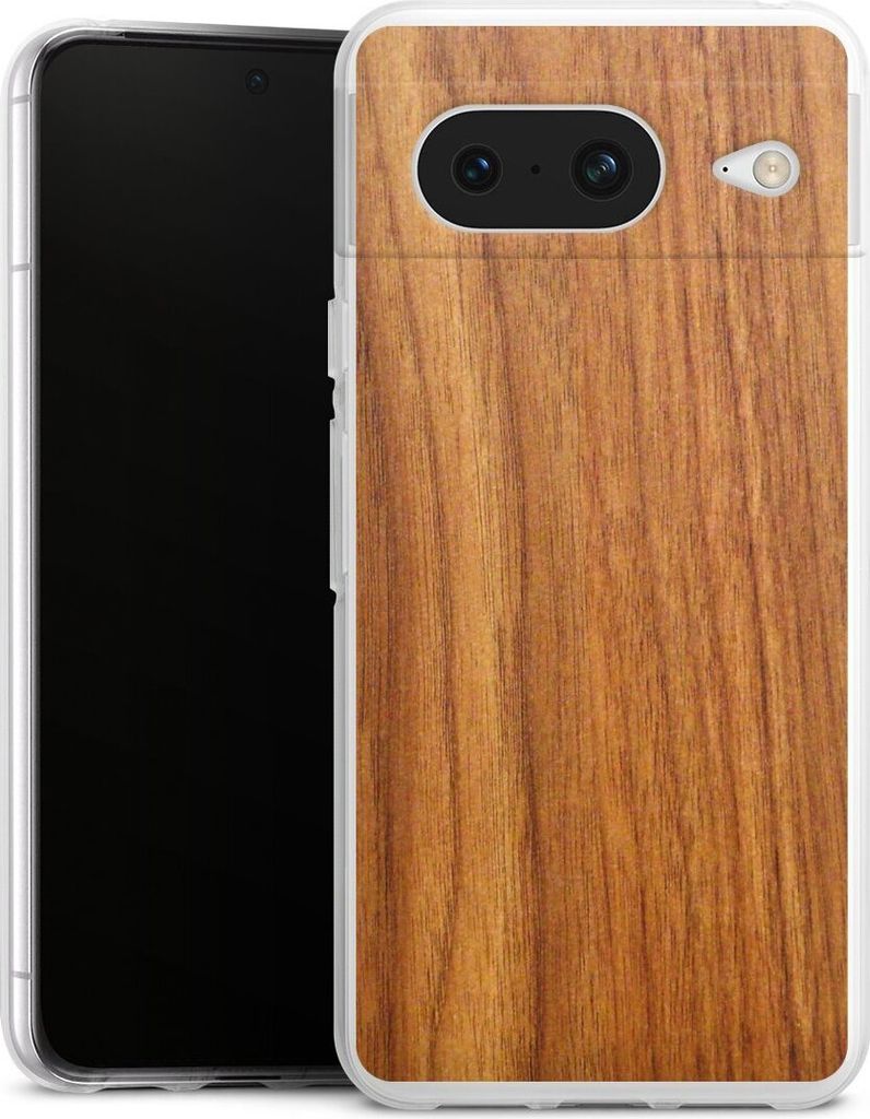 DeinDesign Handyhülle für Google Pixel 8 Silikon Hülle Case Smartphone Schutzhülle Holz Holzoptik Lärche