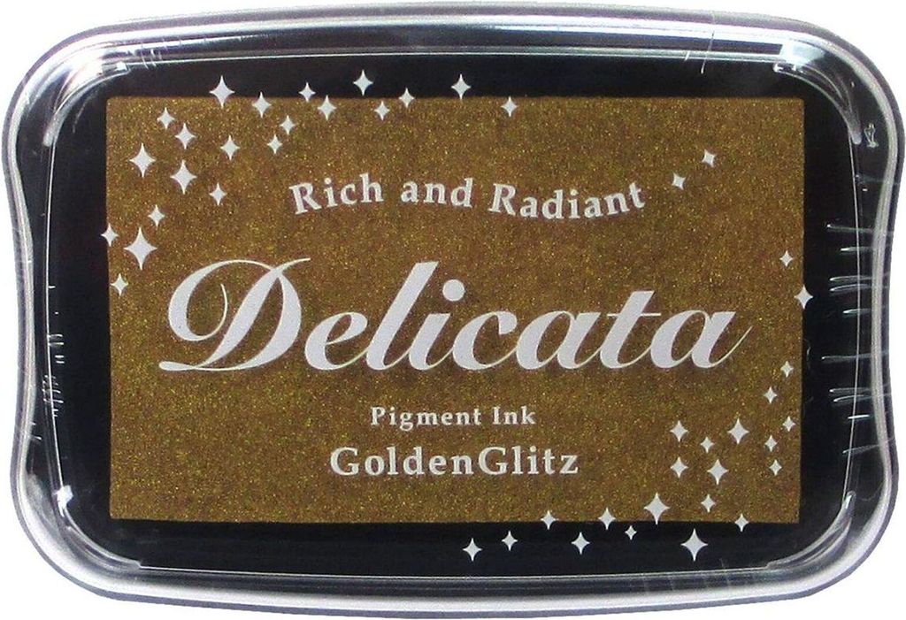 Tsukineko | Delicata Pigment Ink 9x6cm Golden Glitz Immagine del prodotto 
