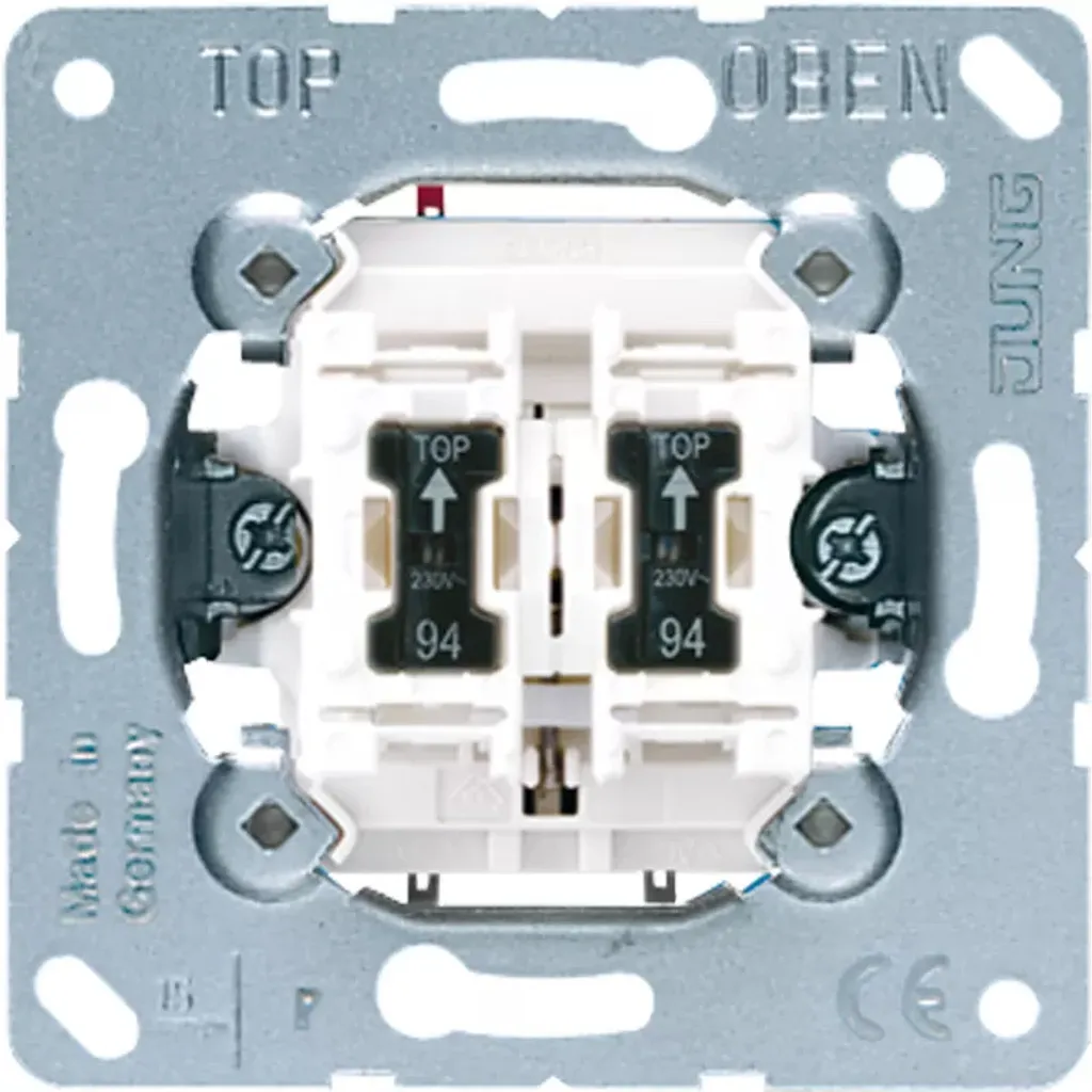 JUNG 535U5 Bouton-poussoir double idéal pour télérupteur et domotique