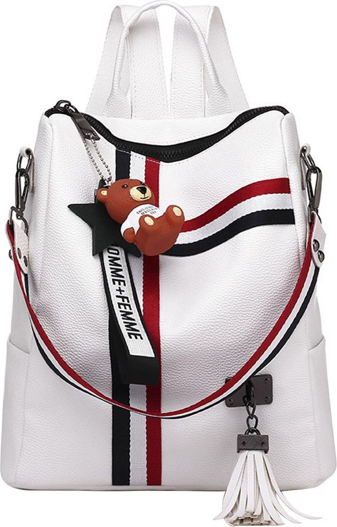 OKWISH Rucksäcke, Freizeitrucksack, Arbeitsrucksack, Rucksack, Backpack Tagesrucksack Schulrucksack Sportrucksack, Weiß
