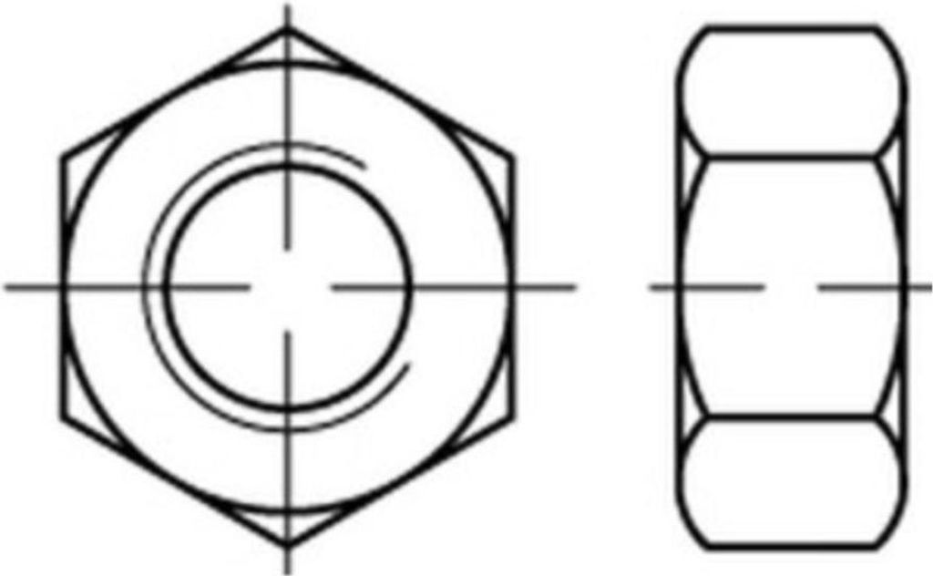 Reyher Sechskantmuttern ISO 4032 A 4 BUMAX109 M 6 (100 Stück)