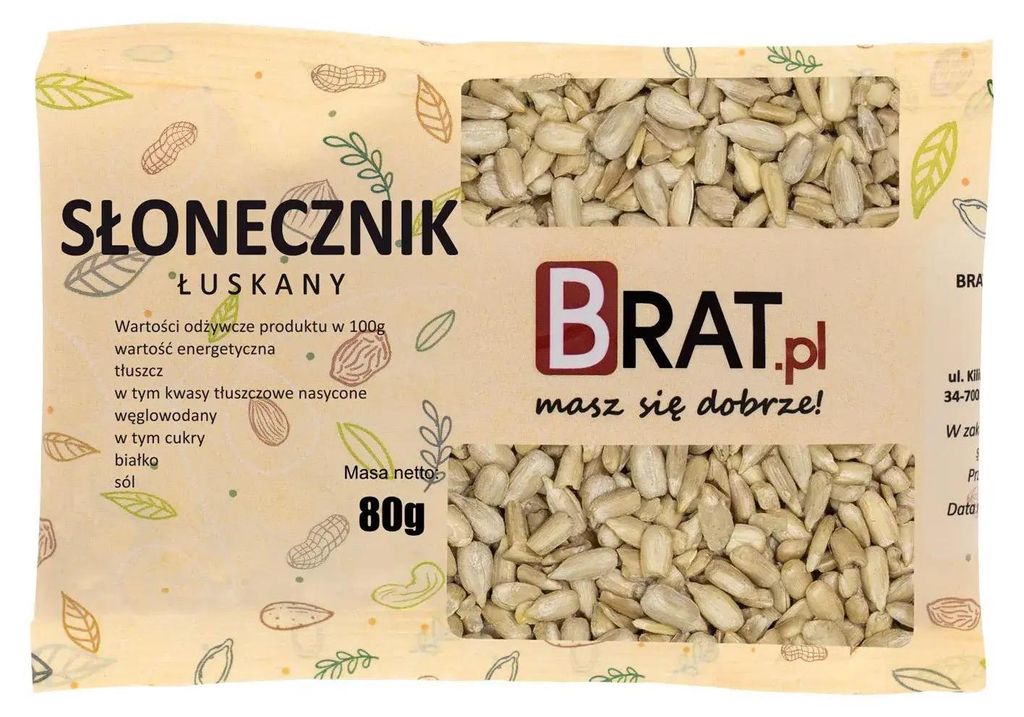 Słonecznik łuskany 80g Zdjęcie produktu 
