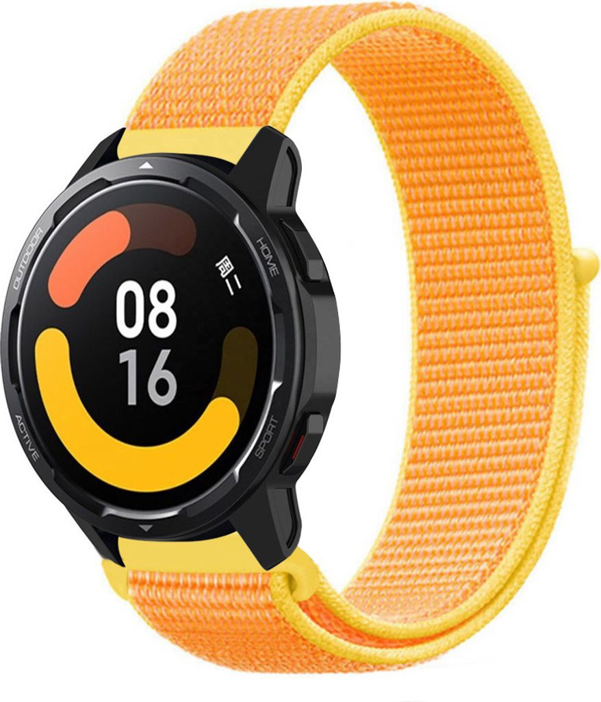Strap-it Xiaomi Watch S1 Nylonarmband (HellGelb)