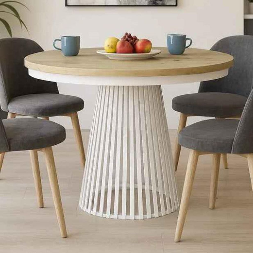 BEAUTYSOFA | Kulatý rozkládací stůl LUMI Ø 100–180 cm, Obrázek produktu 