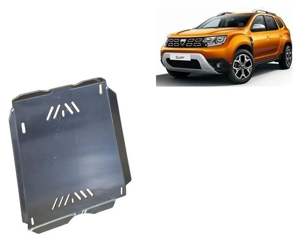 Blindage de réservoir carburant pour Dacia Duster - Ski de protection ALU