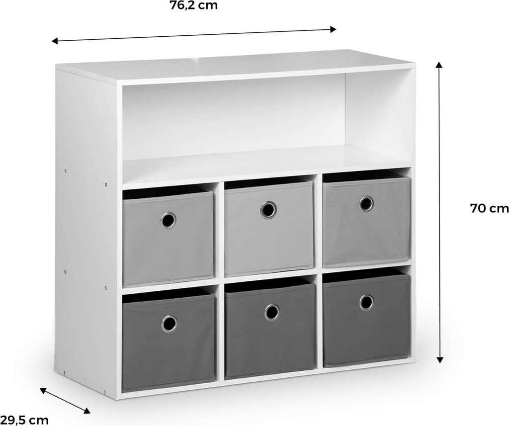 sweeek - Kinderschrank in weiß - Blau Produktbild 8