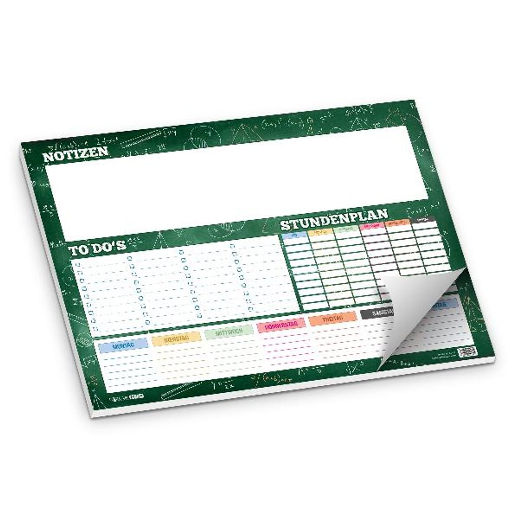 itenga Schreibtischunterlage Formeln 50 Blatt Papier, DIN A3