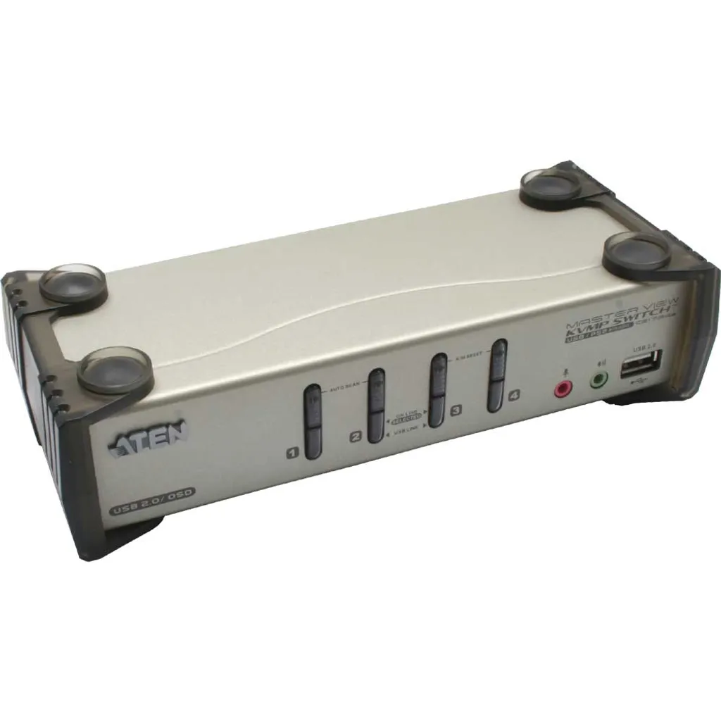 Boîtier KVM Aten CS1734B 4 voies avec menu OSD et hub USB intégré