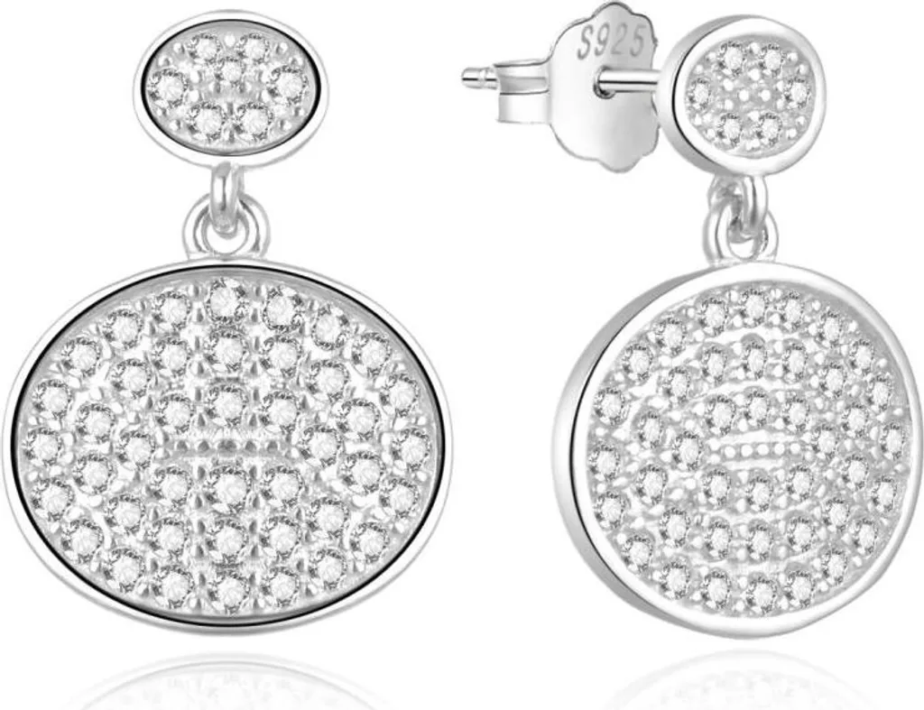 Orecchini Argento con Zirconi E0002555 - Gioielli Artigianali Online