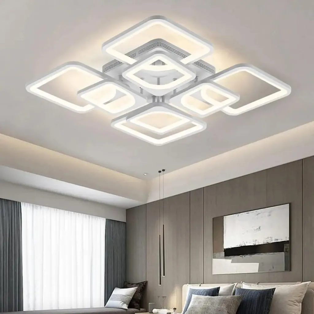 Plafonnier LED dimmable 3000-6000K avec télécommande pour grande pièce