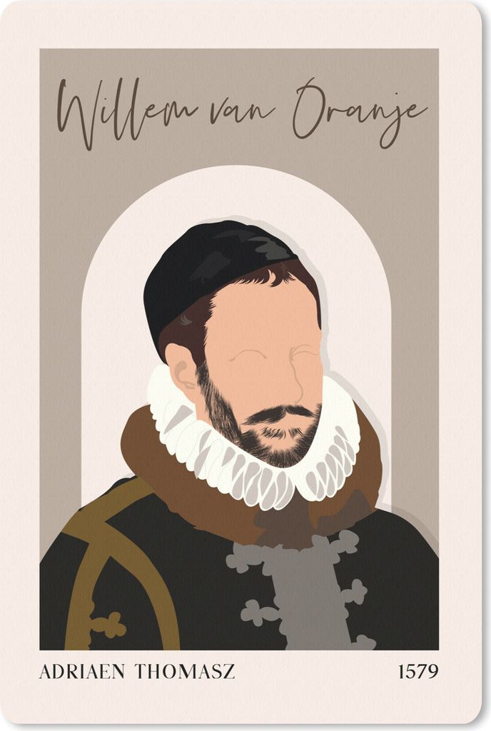 MuchoWow Mauspad Mousepad Pastell - Wilhelm von Oranien - Braun - Alte Meister 18x27 cm - Mousepads - Maus Mat - Pad - Mausunterlage