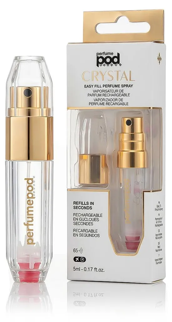Vaporisateur de Sac Travalo Anti-Fuite 5ml Doré pour Parfum et Cologne