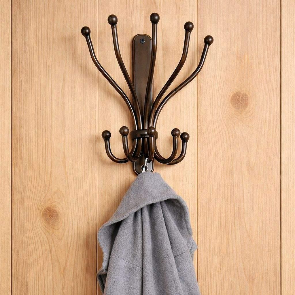 Wandhaken Steve Garderobe Kleiderhaken schwarz 5 Haken