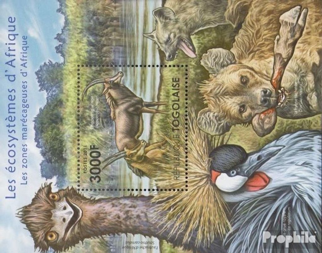 Briefmarken Togo 2011 Mi Block643 (kompl.Ausg.) postfrisch Afrikanische Ökosysteme