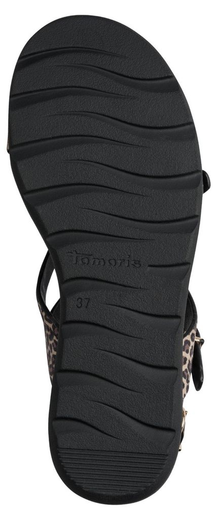 Tamaris Damen Sandale aus Leder mit gekreuzten Riemchen 1-28231-46, Größe:38 EU, Farbe:Braun