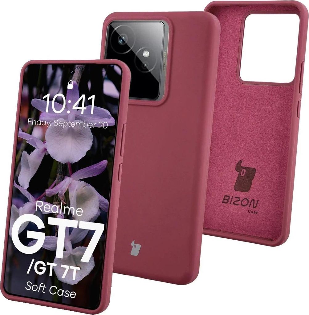 Bizon Soft Case Realme GT 7 / 7T dunkelviolett