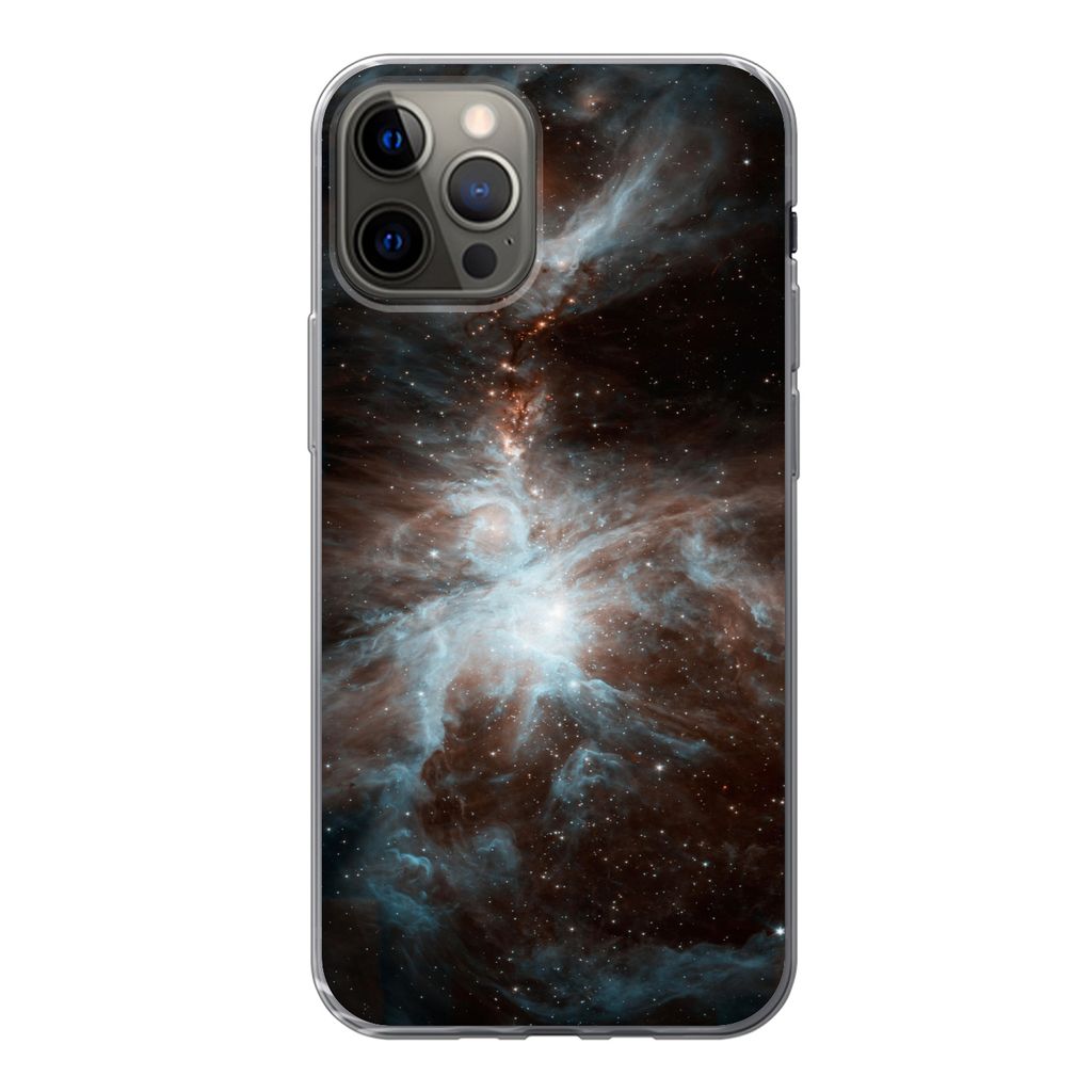 MuchoWow Handyhülle Schutzhülle Hülle für iPhone 13 Pro Galaxie - Planet - Sterne Silikon Softcase Handy Hülle - Handy-Tasche