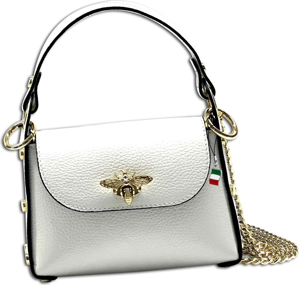 Florence Leder Tasche Umhängetasche weiß OTF817W