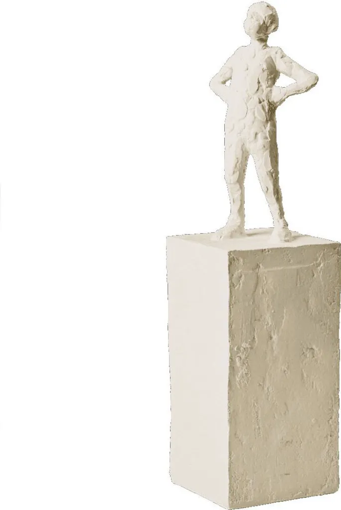 Kähler Astro Lion H30 Bianco Leo - Scultura Zodiacale in Gres