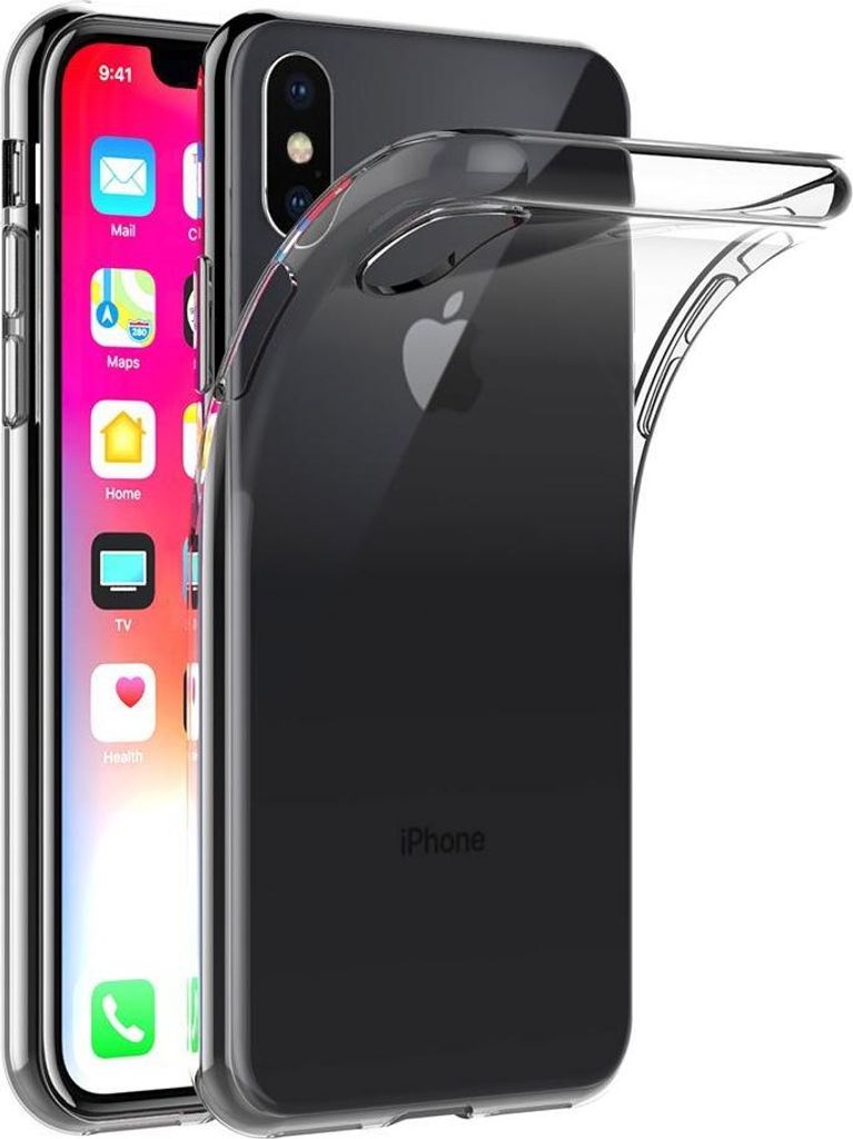 Hülle für iPhone X / XS - Transparent Handyhülle Kratzfest Schutzhülle Ultra Dünn Phonillico
