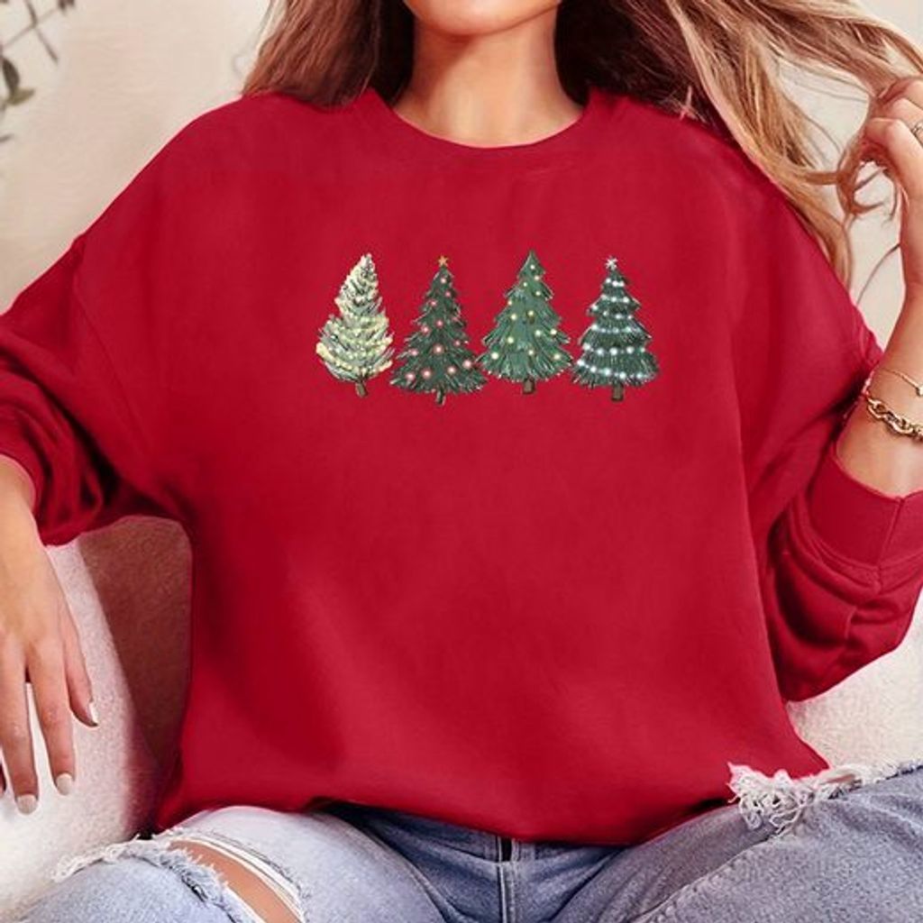 Sweatshirt Damen Pullover  Merry Christmas Pulli Longsleeve Produktbild 