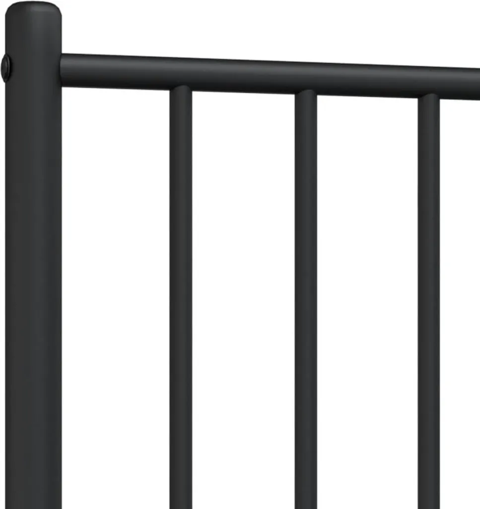 Tête de lit 75 cm acier noir - Structure métal, design loft intemporel