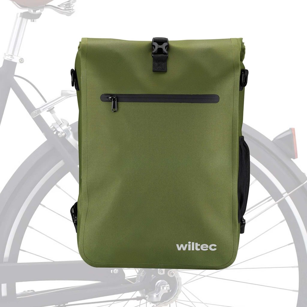 Wiltec brašna na zavazadla olivová, batoh na kolo s úložným Obrázek produktu 