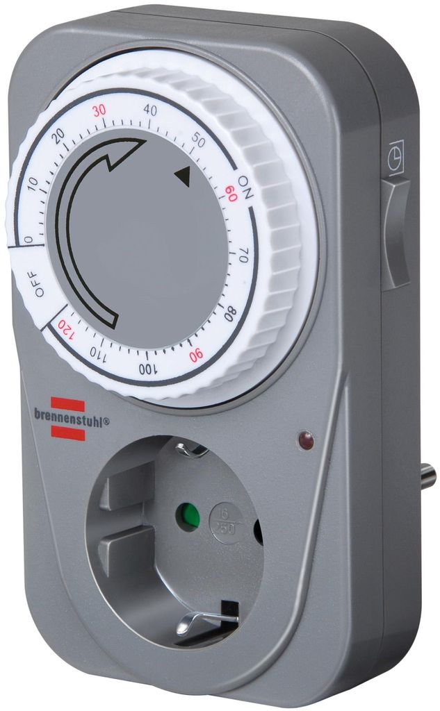Brennenstuhl MC 120, Šedá, Analog, Otočné, IP20, 230 V, 50 Obrázek produktu 