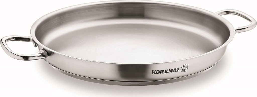 Korkmaz Proline - Padella per paella in acciaio inox da 40 Immagine del prodotto 