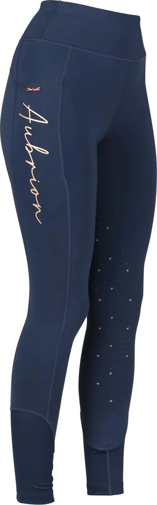 Aubrion Sculpt Leggings d'équitation Femme ER1933 Bleu Marine Taille L