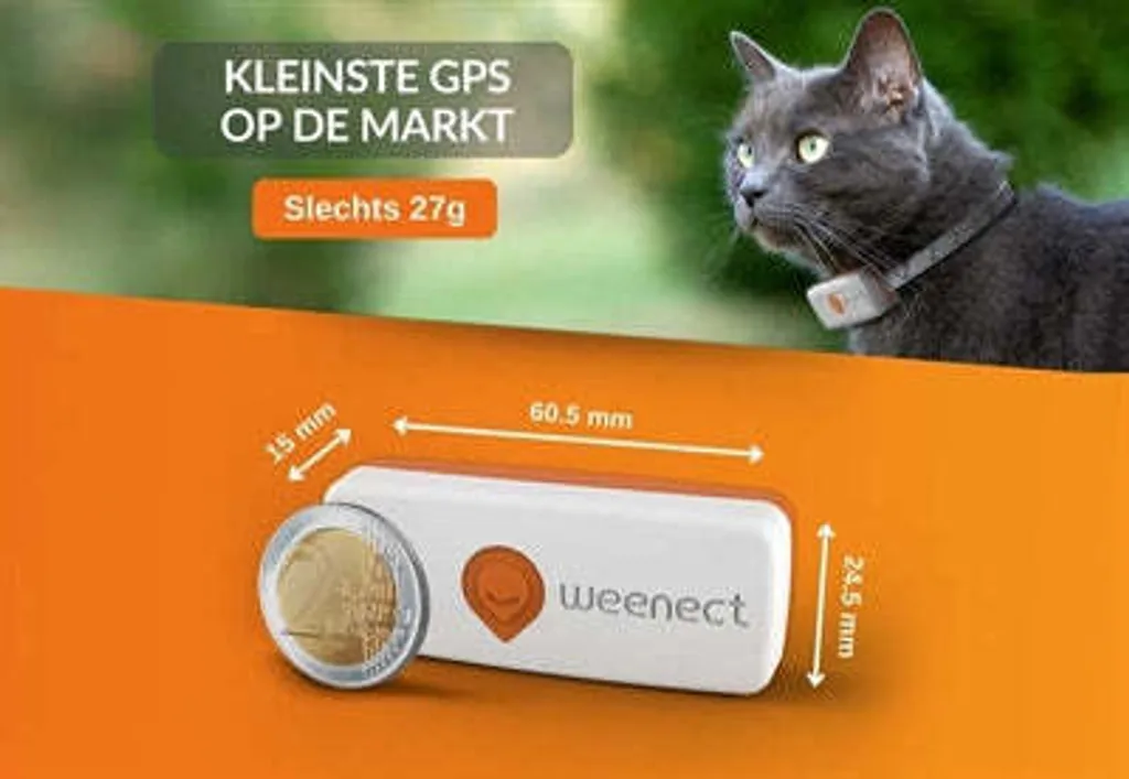 Weenect XS Traceur GPS pour chat noir et blanc - Localisation en temps réel - 6