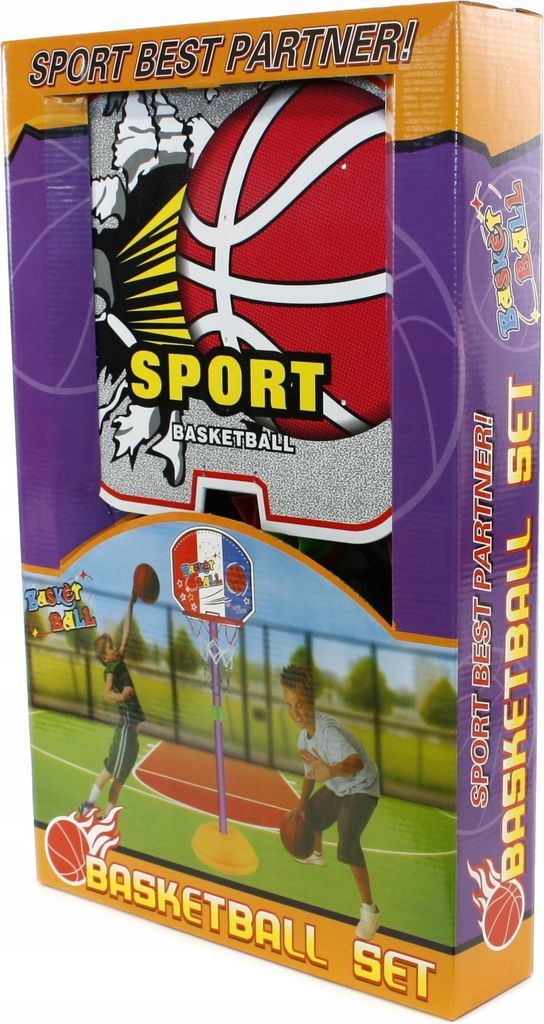 Basketballkorb Set für Kinder mit Ständer 130cm - Inklusive Ball & Pumpe Indoor