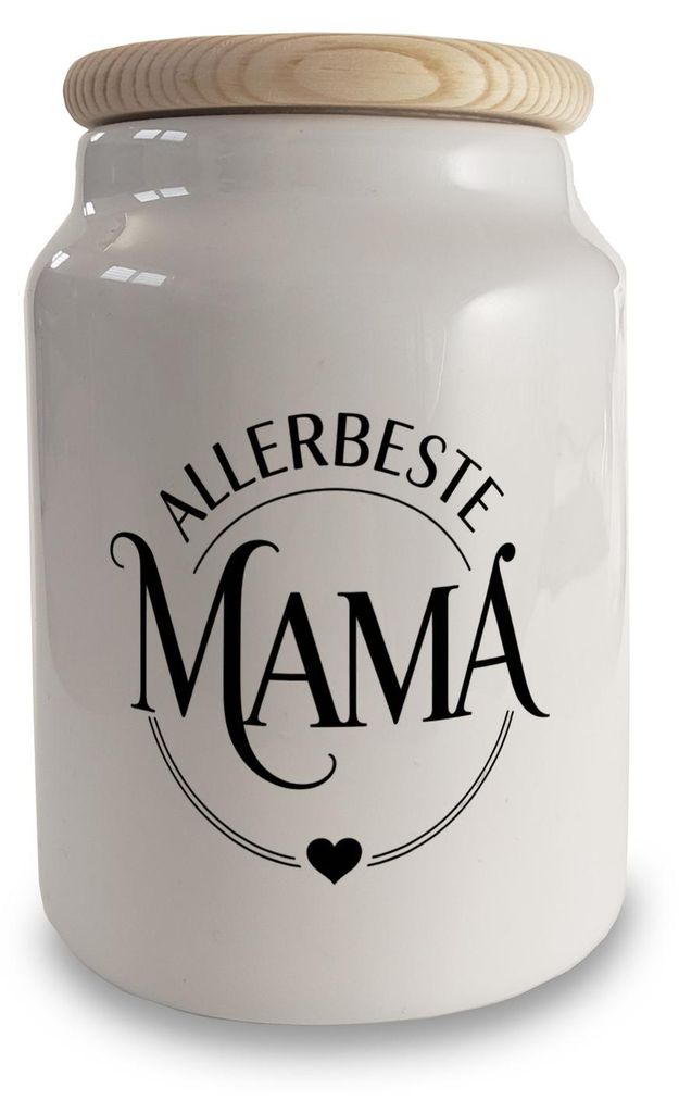 Allerbeste Mama Keksdose mit Herzsymbol