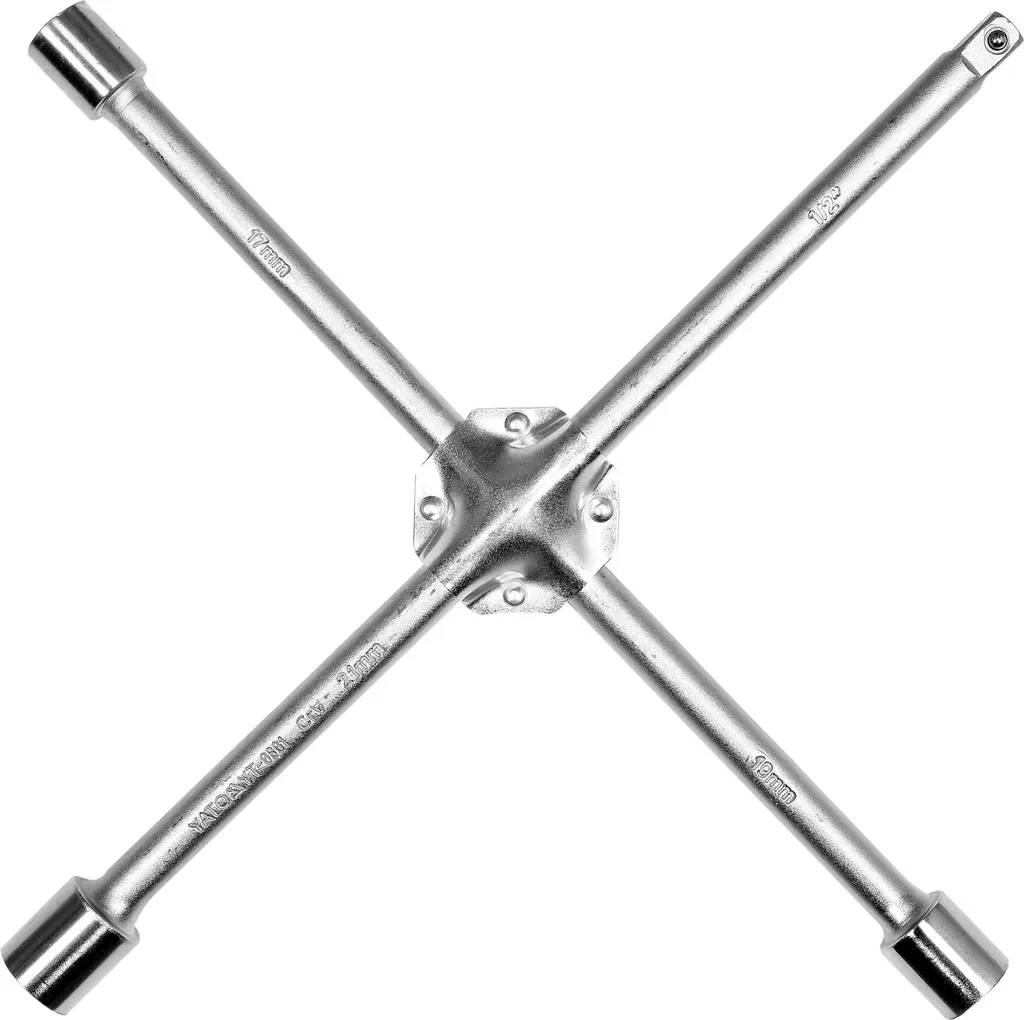Chiave per dadi ruota 17x19x21x1/2" croce per ruote